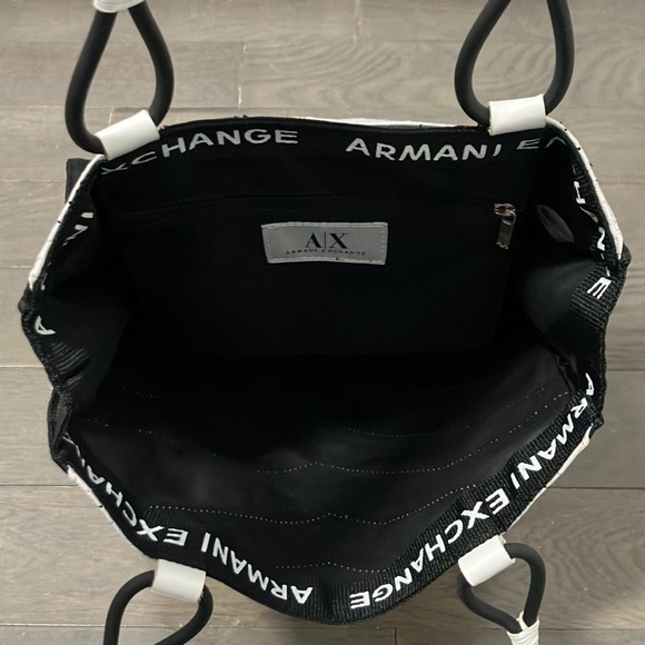Y2K Vintage Armani Exchange Chevron Tote - Picture 5 of 9